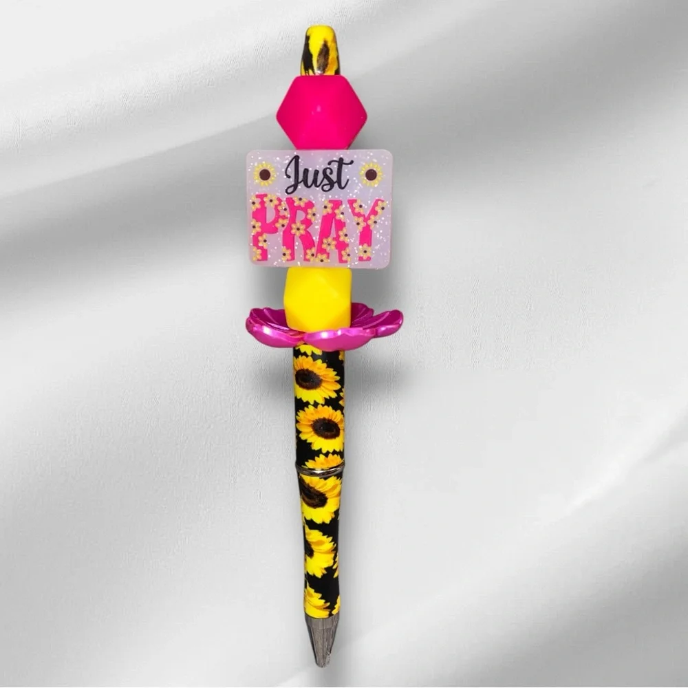 Sunflower “Just Pray” Pen
